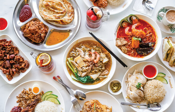 Malaysian food spread at Papparich Southgate