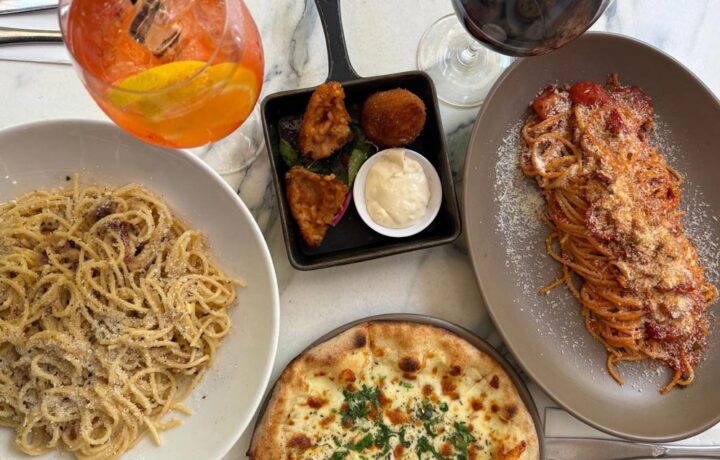 Pasta and pizza at La Camera Southgate
